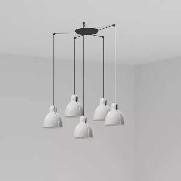 Venice 5L Lampe suspension blanche (64255-111-5L)