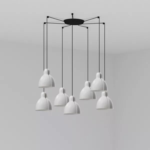 Venice 7L Lampe suspension blanche (64255-111-7L)