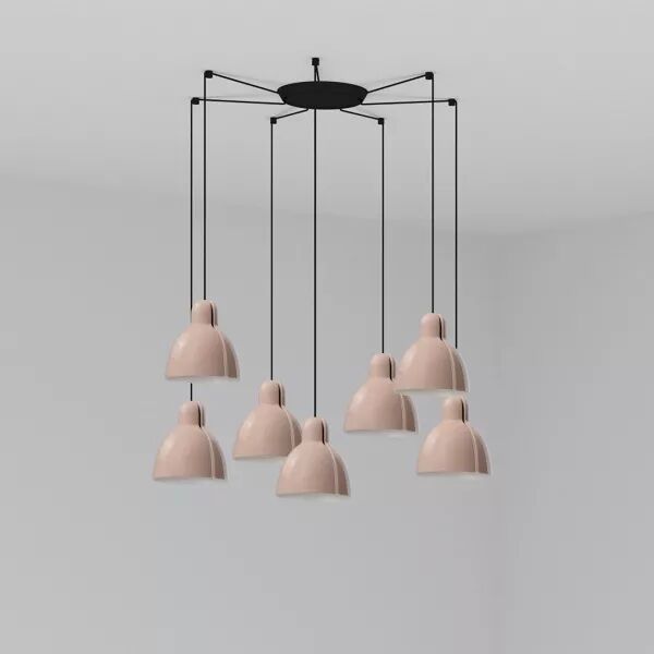 Venice 7L Lampe suspension rose (64255-113-7L)