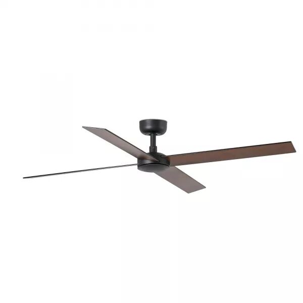 Ventilateur de plafond L de 132cm noir (34356)