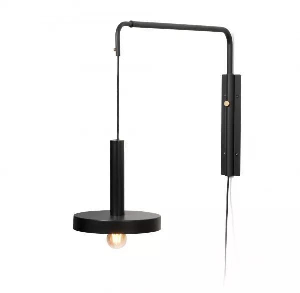 Whizz Lampe Applique Extensible Noire (20167)