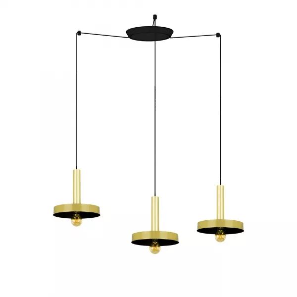 Whizz Lampe Suspension Or/Noire 3L (20161-3L)
