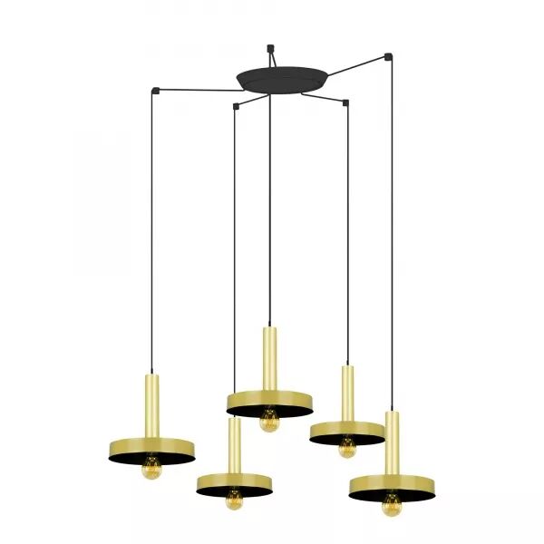 Whizz Lampe Suspension Or/Noire 5L (20161-5L)