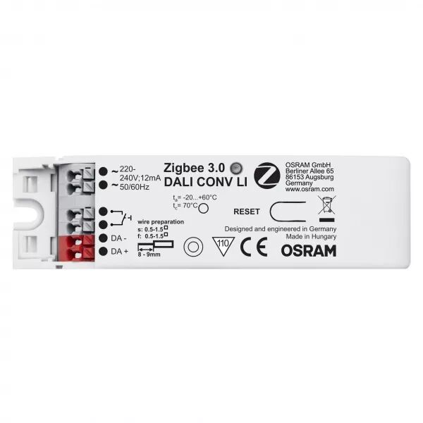 zigbee 3.0 dali conv li 25x1 osram convertisseurs de signal dali vers zigbee (4062172044776)
